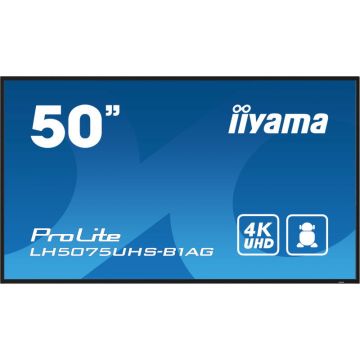 IIYAMA Monitor LED IIyama Smart ProLite LH5075UHS-B1AG 49.5 inch UHD VA 9.5 ms 60 Hz