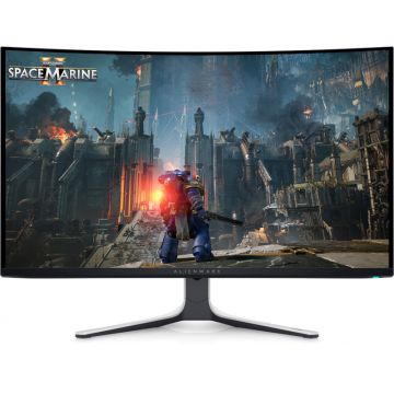 Monitor LED Alienware Gaming AW3225QF Curbat 31.5 inch UHD QD-OLED 0.03 ms 240 Hz HDR G-Sync Compatible