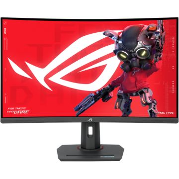 Monitor LED ASUS Gaming ROG Strix XG32WCMS Curbat 31.5 inch QHD VA 1 ms 280 Hz USB-C HDR FreeSync Premium