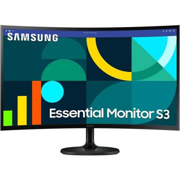 Monitor LED Curbat Essential S3 S36GD LS27D360GAUXEN 27 inch FHD VA 4ms 100Hz Black