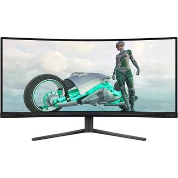 Monitor LED Gaming Curbat Evnia 3000 Series 34M2C3500L 34 inch UWQHD VA 0.5ms 180Hz Black