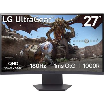 Monitor LED Gaming Curbat UltraGear 27GS60QX-B 27 inch QHD VA 1ms 180Hz Black