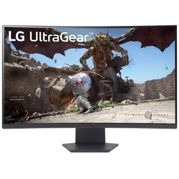 Monitor LED Gaming Curbat UltraGear 32GS60QC-B 31.5 inch QHD VA 1ms 180Hz Black