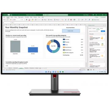 Monitor LED Lenovo ThinkVision P27q-30 27 inch QHD IPS 4 ms 60 Hz HDR