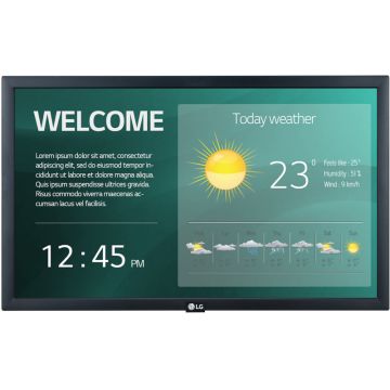 Monitor LED LG Smart 22SM3G-B 21.5 inch FHD IPS 14 ms 60 Hz