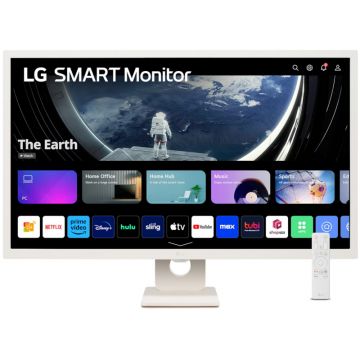 Monitor LED LG Smart 32SR50F-W 31.5 inch FHD IPS 8 ms 60 Hz FreeSync