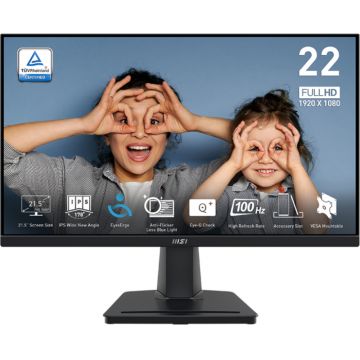 Monitor LED MSI Pro MP225 21.5 inch FHD IPS 1 ms 100 Hz