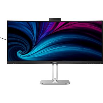 Monitor LED Philips 34B2U6603CH Curbat 34 inch UWQHD VA 4 ms 120 Hz Webcam Thunderbolt HDR