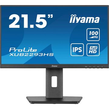 Monitor LED ProLite XUB2293HS-B6 21.5 inch FHD IPS 4ms 100Hz Black