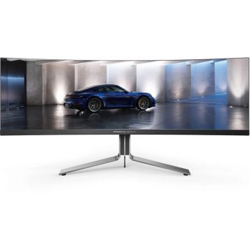 Monitor OLED Gaming Curbat Porsche Design Agon Pro PD49 48.8 inch DQHD 240Hz Black