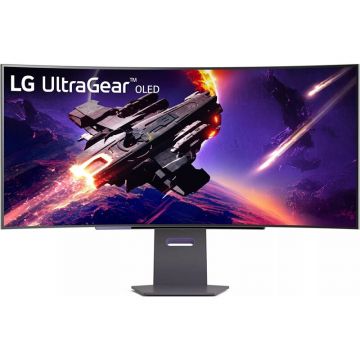 Monitor OLED Gaming Curbat UltraGear 45GS95QE-B 44.5 inch UWQHD 0.03ms 240Hz Black