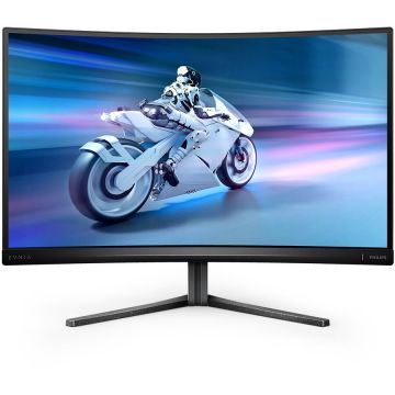 Philips Monitor LCD VA Philips 27 27M2C5200W/00, Full HD (1920 x 1080), HDMI, DisplayPort, Ecran curbat, 280 Hzz, 1 ms, Negru