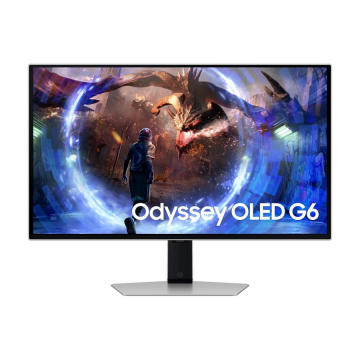 Samsung Monitor Gaming QD-OLED Samsung Odyssey G6 27 LS27DG600SUXEN, QHD (2560 x 1440), HDMI, DisplayPort, Pivot, 360 Hz, 0.03 ms, Negru/Argintiu