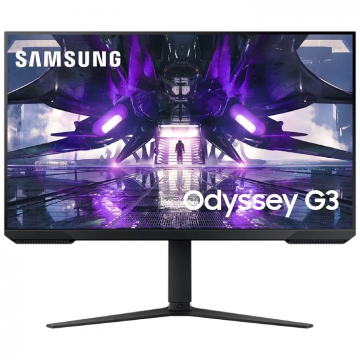 Samsung Monitor gaming SAMSUNG, 32, FHD, VA, 165 Hz, Freesync, 1 ms, DP, HDMI, Pivot, Vesa, Negru (LS32AG32ANUXEN)