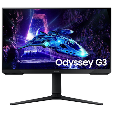 Samsung Monitor Gaming VA LED Samsung Odyssey LS24DG300EUXEN, Full HD (1920 x 1080), HDMI, DisplayPort, Pivot, 180 Hz, 1 ms, Negru