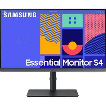 Samsung Monitor IPS LED Samsung 24 LS24C430GAUXEN, Full HD (1920 x 1080), VGA, HDMI, DisplayPort, 100 Hz, 4 ms, Negru