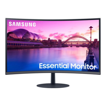 Samsung Monitor VA LED Samsung 27 LS27C390EAUXEN, Full HD (1920 x 1080), HDMI, DisplayPort, AMD FreeSync, Ecran Curbat, Boxe, Negru