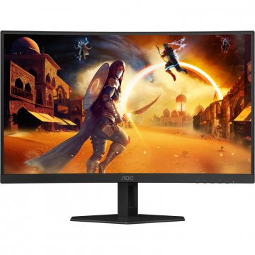 AOC Monitor Gaming Fast VA LED AOC 27 C27G4ZXE, Full HD (1920 x 1080), HDMI, DisplayPort, Ecran curbat, 280 Hz, 0.3 ms Negru