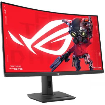 Asus Monitor Gaming Fast VA LED ASUS ROG Strix 31.5 XG32WCMS, QHD (2560 x 1440), HDMI, DisplayPort, Ecran curbat, 280 Hz, 1 ms, Negru