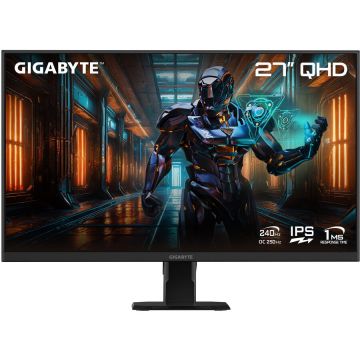 Gigabyte Monitor Gaming IPS LED Gigabyte 27 GS27Q X, QHD (2560 x 1440), HDMI, DisplayPort, 240 Hz, 1 ms, Negru