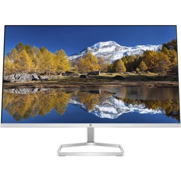 HP Monitor IPS LED HP 27 M27fq, QHD (2560 x 1440), HDMI, DisplayPort, AMD FreeSync, 75 Hz, 5 ms, Negru/Argintiu