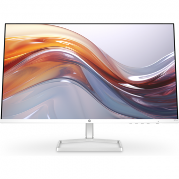 HP Monitor IPS LED HP S5 527sa, Full HD (1920 x 1080), VGA, HDMI, Boxe, 100 Hz, 5 ms, Alb/Argintiu