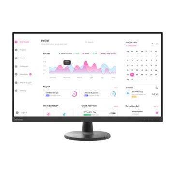 Lenovo Monitor LED VA Lenovo D32-45, 31.5, Full HD, 60Hz, Display Port, Vesa,4ms, HDMI, Tilt Stand, Negru,,