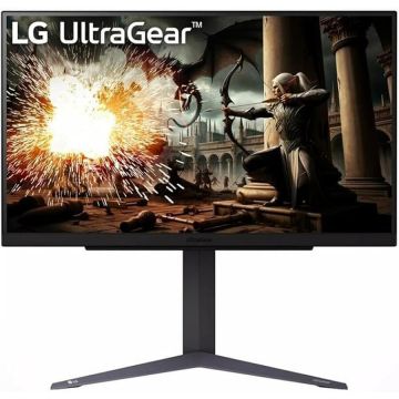 LG Monitor Gaming IPS LED LG 27 27GS75Q-B, QHD (2560 x 1440), HDMI, DisplayPort, Pivot, 180 Hz, 1 ms, Negru