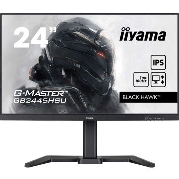 Monitor LED Gaming G-Master GB2445HSU-B2 Black Hawk 23.8 inch FHD IPS 1ms 100Hz Black