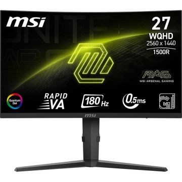 Monitor LED Gaming MAG 275CQRF-QD E2 27 inch QHD VA 0.5ms 180Hz Black