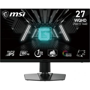 Monitor LED MSI Gaming G272QPF E2 27 inch QHD IPS 1 ms 180 Hz HDR FreeSync