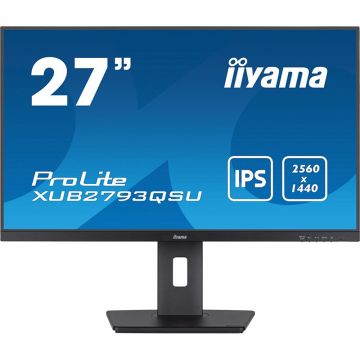 Monitor LED ProLite XUB2793QSU-B7 27 inch QHD IPS 1ms 100Hz Black