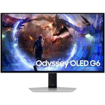 Monitor LED Samsung Gaming Odyssey G6 G60SD LS27DG600SUXEN 27 inch QHD QD-OLED 0.03 ms 360 Hz HDR FreeSync Premium Pro