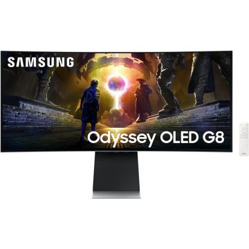 Monitor OLED Gaming Curbat Odyssey G8 G85SD LS34DG850SUXDU 34 inch UWQHD 0.03ms 175Hz Black