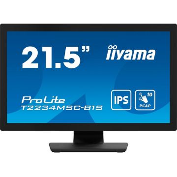 Monitor ProLite T2234MSC-B1S, LED monitor - 21.5 -  black (matt), FullHD, IPS, VGA, HDMI, DisplayPort