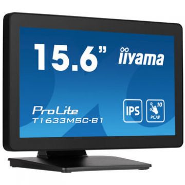 Monitor T1633MSC-B1 16inch PCAP 10P Touch Bezel Free Front 1920X1080 385CD Negru