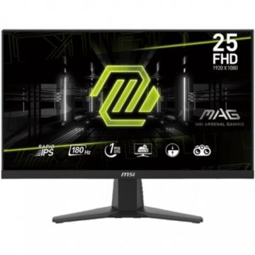 MSI Monitor Gaming MSI MAG Rapid 256F, 24.5 inch FHD, HDMI, DisplayPort, 180 Hz, 1 ms, Negru