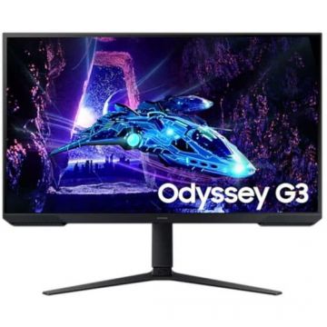 Samsung Monitor Gaming Samsung Odyssey G3 32 LS32DG300EUXEN, Full HD (1920 x 1080), HDMI, DisplayPort, Pivot, 180 Hz, 1 ms, Negru