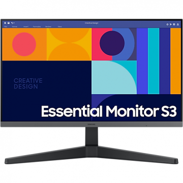 Samsung Monitor IPS LED Samsung Essential 24 S33GC, Full HD (1920 x 1080), HDMI, DisplayPort, 100 HZ, 4 ms, Negru