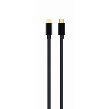 Cablu video Gembird CCP-mDPmDP2-6 Mini-DisplayPort (T) la Mini-DisplayPort (T), 1.8m, 4K UHD (3840x2160)@30 Hz (Negru) Cablu video Gembird CCP-mDPmDP2-6 Mini-DisplayPort (T) la Mini-DisplayPort (T), 1.8m, 4K UHD (3840x2160)@30 Hz (Negru)