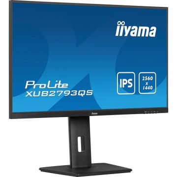 IIYAMA Monitor IPS LED iiyama ProLite XUB2793QS-B7, 27 inch, WQHD, 100Hz, 1ms, HDMI, DisplayPort, FlickerFree, Negru IIYAMA Monitor IPS LED iiyama ProLite XUB2793QS-B7, 27 inch, WQHD, 100Hz, 1ms, HDMI, DisplayPort, FlickerFree, Negru