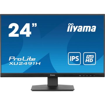 IIYAMA Monitor LED Iiyama ProLite XU2491H-B1, 23.8 inch, FHD, IPS, 0.5 ms, 100 Hz, Negru IIYAMA Monitor LED Iiyama ProLite XU2491H-B1, 23.8 inch, FHD, IPS, 0.5 ms, 100 Hz, Negru