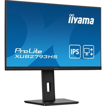 IIYAMA Monitor LED IPS Iiyama ProLite XUB2793HS-B7, 27 inch, Full HD, 100Hz 1ms, HDMI, DisplayPort, HAS FlickerFree, Negru IIYAMA Monitor LED IPS Iiyama ProLite XUB2793HS-B7, 27 inch, Full HD, 100Hz 1ms, HDMI, DisplayPort, HAS FlickerFree, Negru