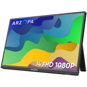 Monitor LED Arzopa Portabil A1S 14 inch FHD IPS 5 ms 60 Hz USB-C HDR Monitor LED Arzopa Portabil A1S 14 inch FHD IPS 5 ms 60 Hz USB-C HDR