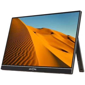 Monitor LED Arzopa Portabil A1T Touchscreen 15.6 inch FHD IPS 30 ms 60 Hz USB-C HDR Monitor LED Arzopa Portabil A1T Touchscreen 15.6 inch FHD IPS 30 ms 60 Hz USB-C HDR