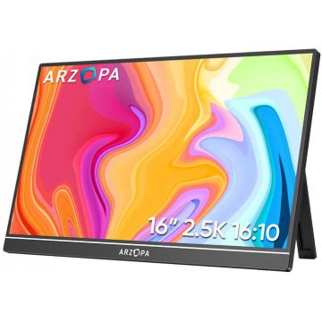 Monitor LED Arzopa Portabil Z1RC 16.1 inch WQXGA IPS 5 ms 60 Hz USB-C HDR Monitor LED Arzopa Portabil Z1RC 16.1 inch WQXGA IPS 5 ms 60 Hz USB-C HDR