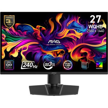 Monitor LED MSI Gaming MAG 271QP X24 27 inch QHD QD-OLED 0.03 ms 240 Hz HDR Monitor LED MSI Gaming MAG 271QP X24 27 inch QHD QD-OLED 0.03 ms 240 Hz HDR
