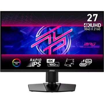 MSI Monitor gaming MSI MPG 274URFDE QD, 27 inch, UltraHD/4K, Rapid-IPS, Quantum-Dot, 160Hz, 0,5 ms, Negru MSI Monitor gaming MSI MPG 274URFDE QD, 27 inch, UltraHD/4K, Rapid-IPS, Quantum-Dot, 160Hz, 0,5 ms, Negru