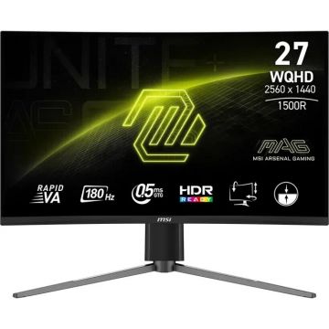 MSI Monitor MSI MAG 27CQ6PF, 27, Rapid VA Curve, 1500R, QHD, 0.5ms, 180Hz, Negru MSI Monitor MSI MAG 27CQ6PF, 27, Rapid VA Curve, 1500R, QHD, 0.5ms, 180Hz, Negru