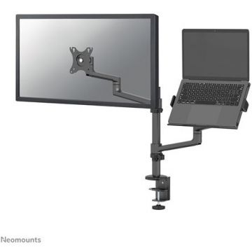 NEOMOUNTS Suport birou dublu pentru monitor si laptop Neomounts DS20-425BL2, Diagonala monitor 17-27, Diagonala laptop 11,6″ – 17,3″, VESA 75x75~100x100, Greutate maxima monitor 8 kg, Negru NEOMOUNTS Suport birou dublu pentru monitor si laptop Neomounts DS20-425BL2, Diagonala monitor 17-27, Diagonala laptop 11,6″ – 17,3″, VESA 75x75~100x100, Greutate maxima monitor 8 kg, Negru